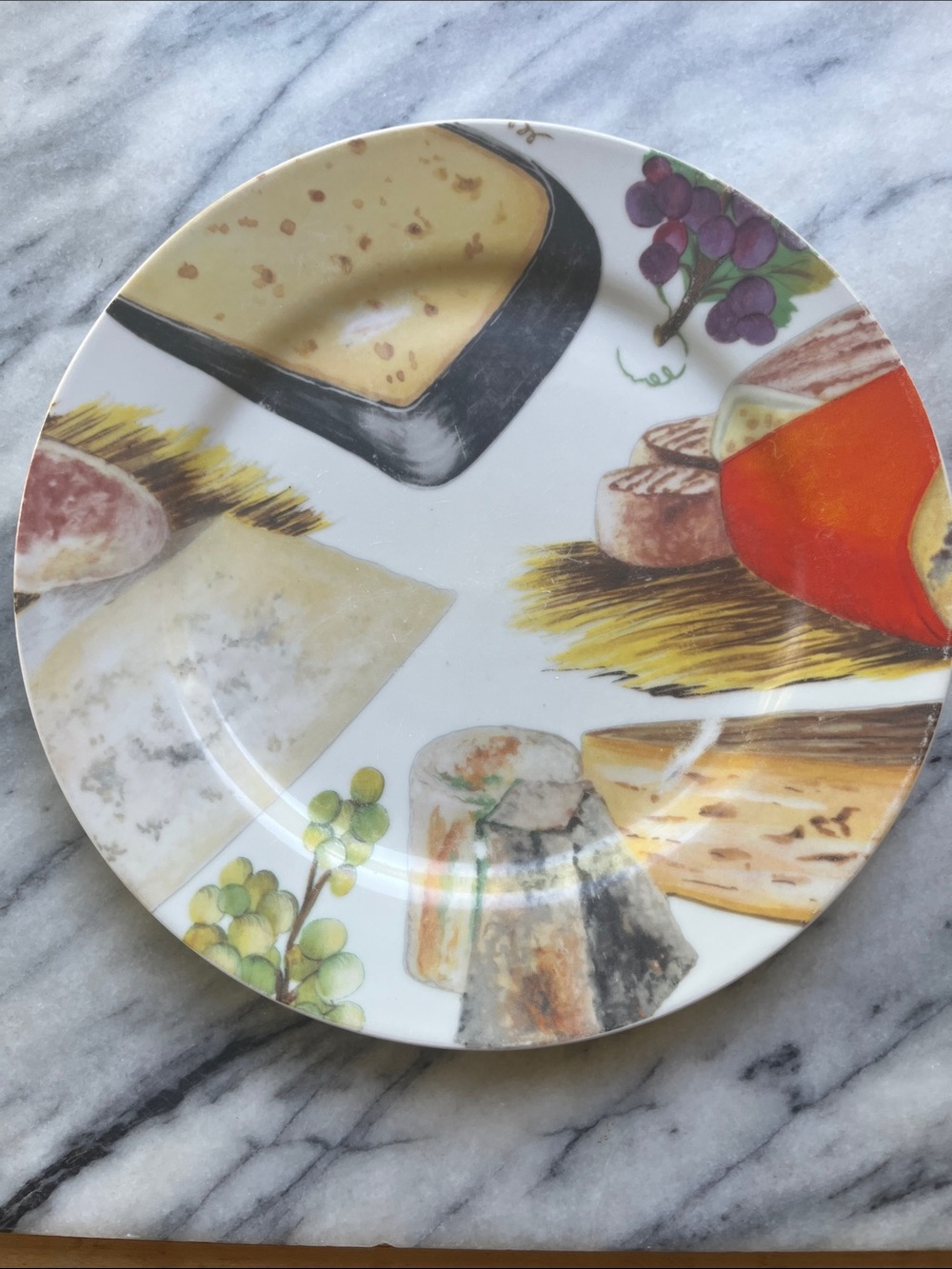 BIA Set of 5 Cordon Bleu Fromage Cheese Plates 8" Charcuterie Dessert Vintage - Picture 5 of 7